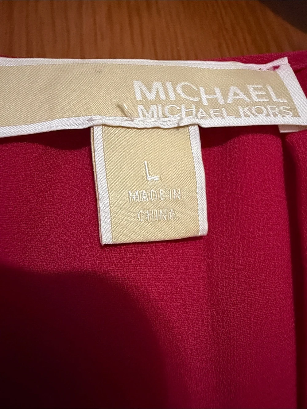 Michael Kors Fuchsia Maxi Dress with Rhinestone Accents